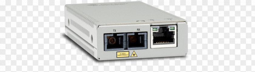 Allied Telesis AT DMC100/ST Multi-mode Optical Fiber Media Converter PNG