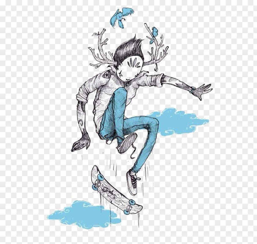 Skateboard Boy Lactation Room Behance Art Drawing Illustration PNG