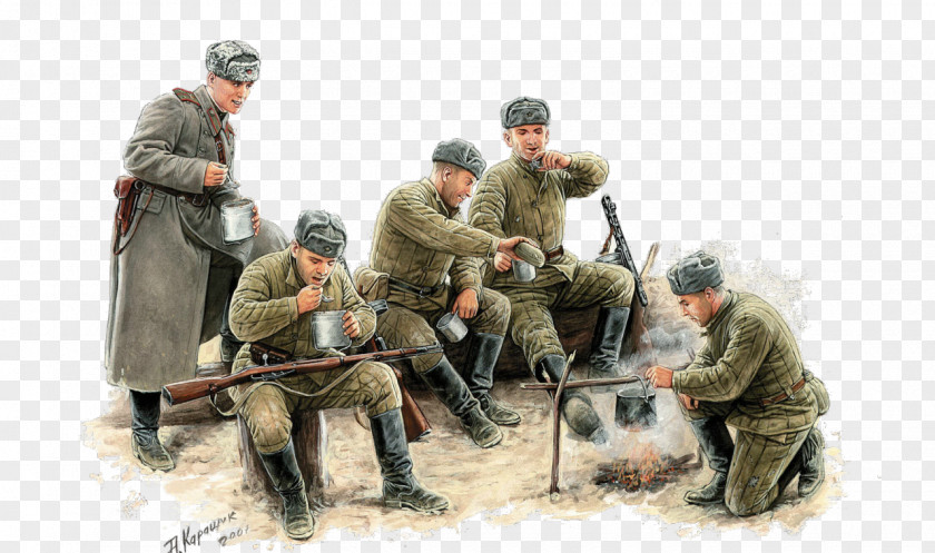 Soldier Field Kitchen Second World War Infantry Soviet Union PNG