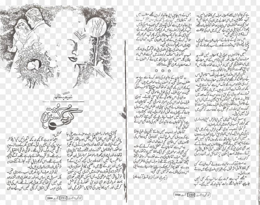 Dost Mata-e-Jaan Hai Tu Dayar-e-Dil Author Book Sketch PNG