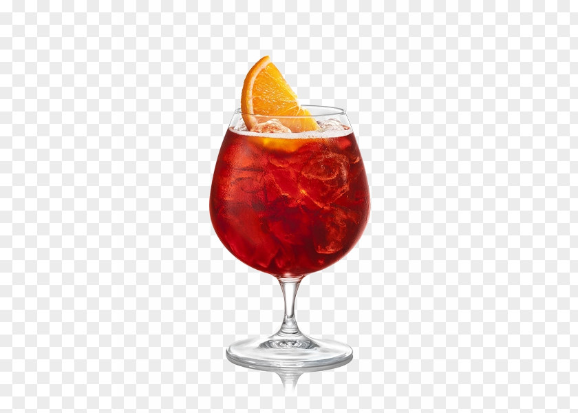 Negroni Cocktail Juice Sangria Spritz PNG Spritz, cocktail, red wine with orange slice illustration clipart PNG
