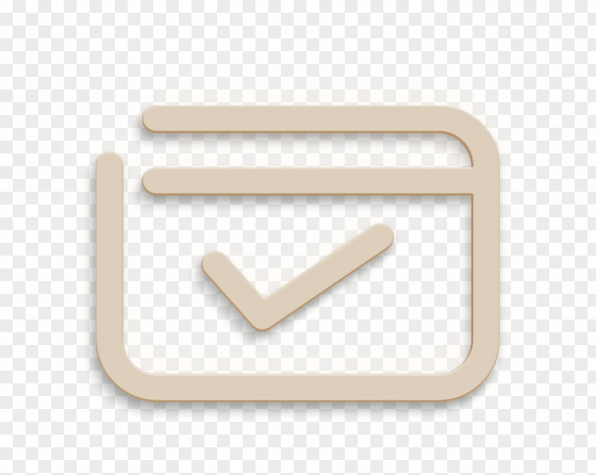 Rectangle Beige Approve Icon Business Check PNG