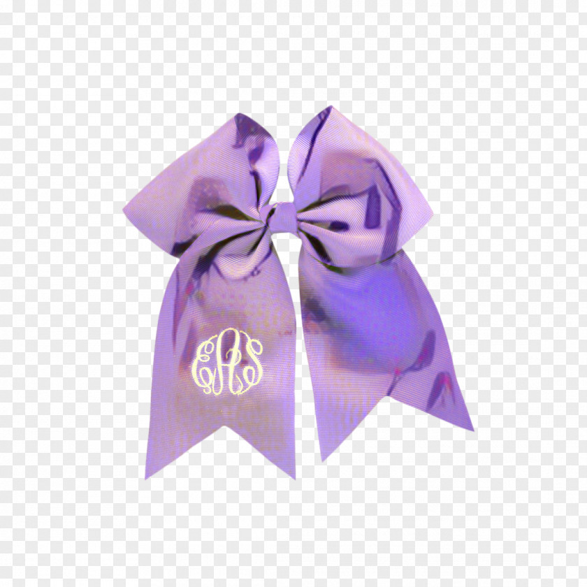 Silver Lavender Ribbon Bow PNG