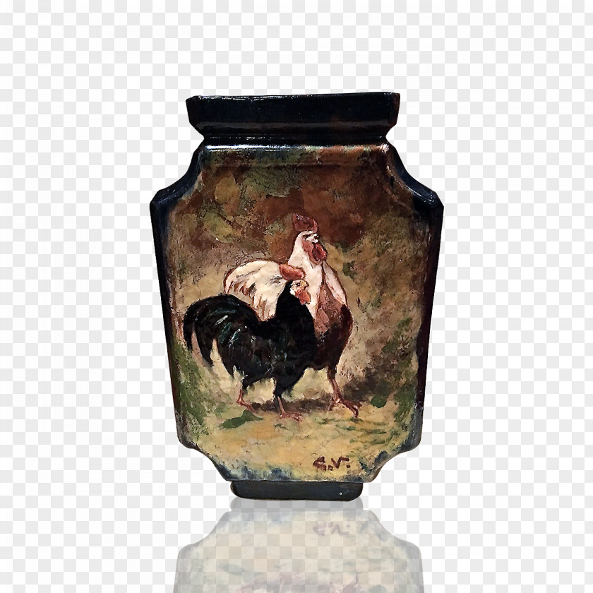 Vase Rooster Ceramic Urn PNG