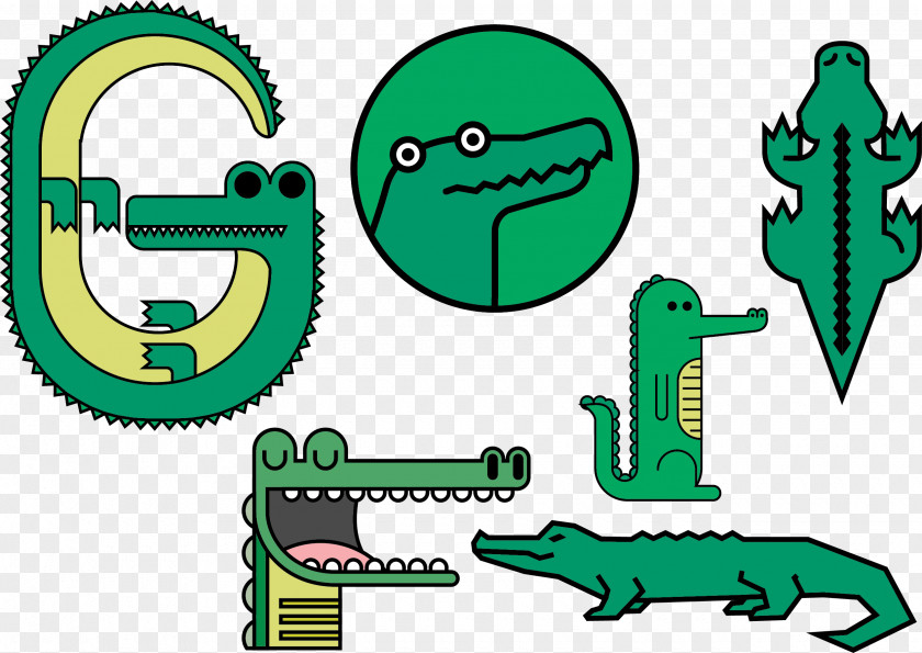 Crocodile Vector Illustration PNG