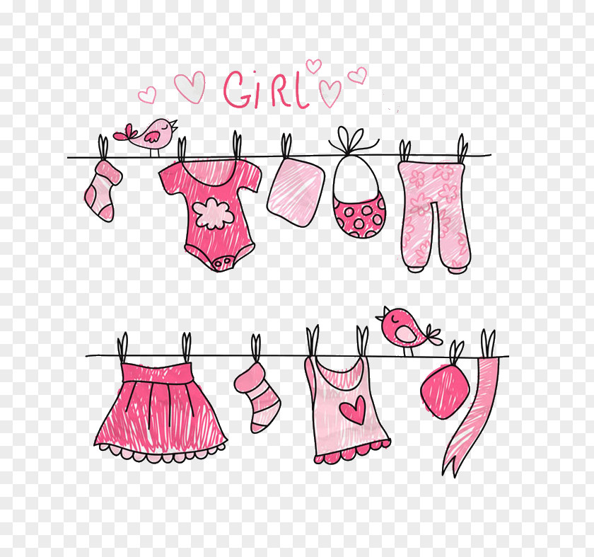 Hand-painted Baby Clothes Clothing PNG