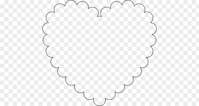 Heart Silhouette White Clip Art PNG