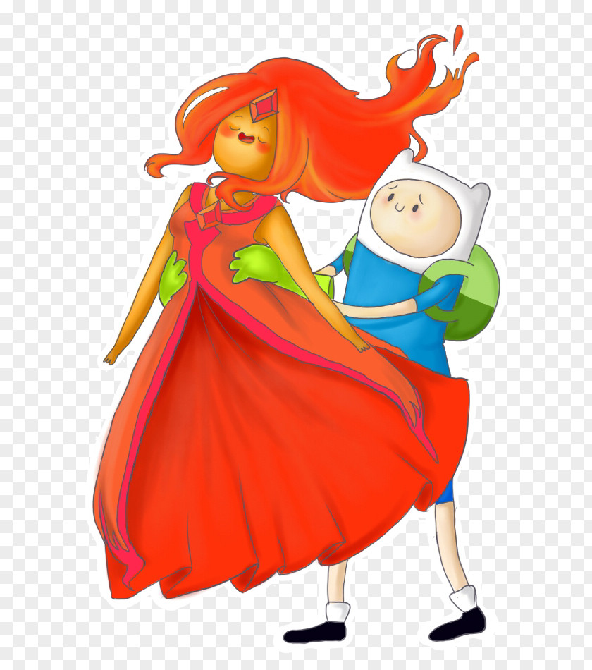 Finn The Human Flame Princess Drawing PNG