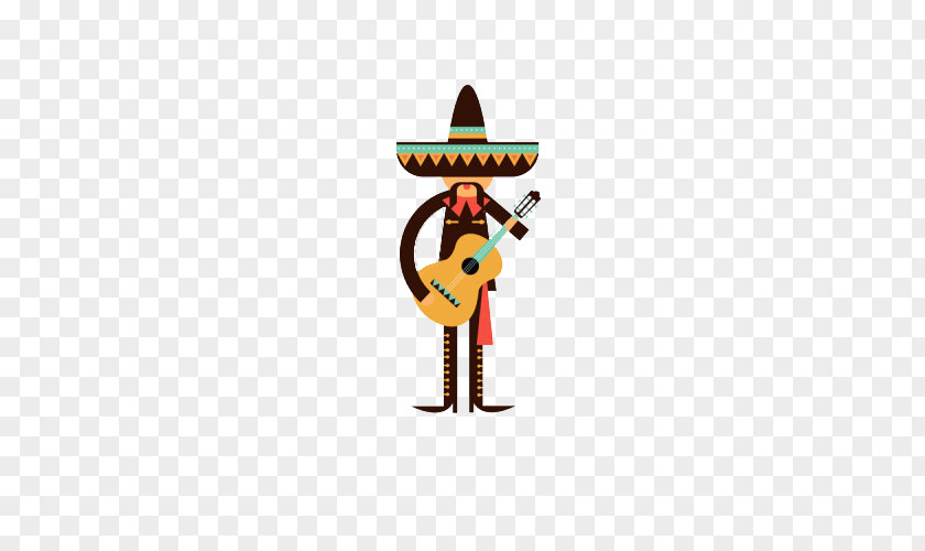 Guitar Man Mexico City Mexican Cuisine Icon PNG