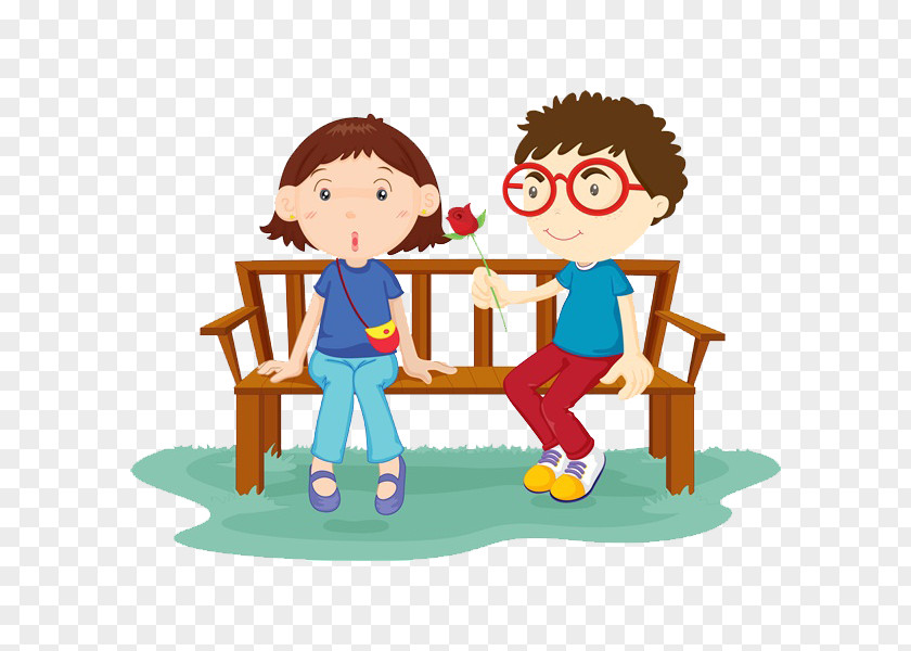 Lovely Child Bench Sitting Stock Photography Illustration Clip Art PNG