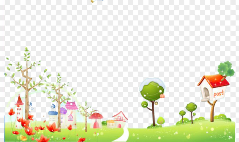 Free Creative Pull Spring Story Poster Illustration PNG