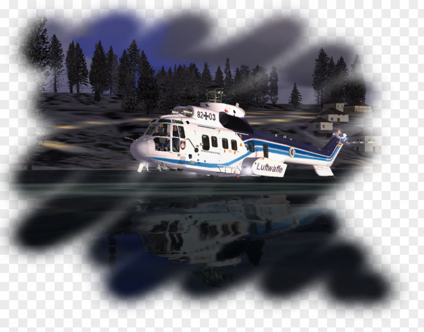 Helicopter Eurocopter AS332 Super Puma EC225 Flight Simulator PNG