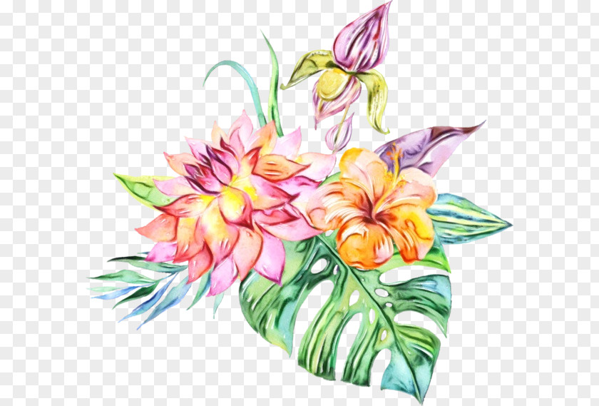 Iris Lily Family Bouquet Of Flowers Drawing PNG