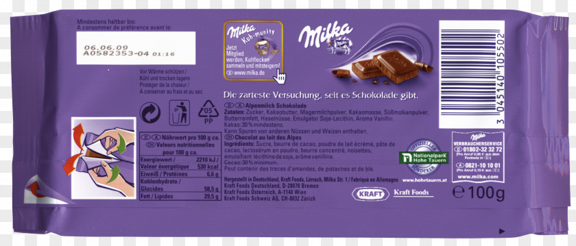 Kraft Milka Hohe Tauern National Park Mondelez International Chocolate Bludenz PNG