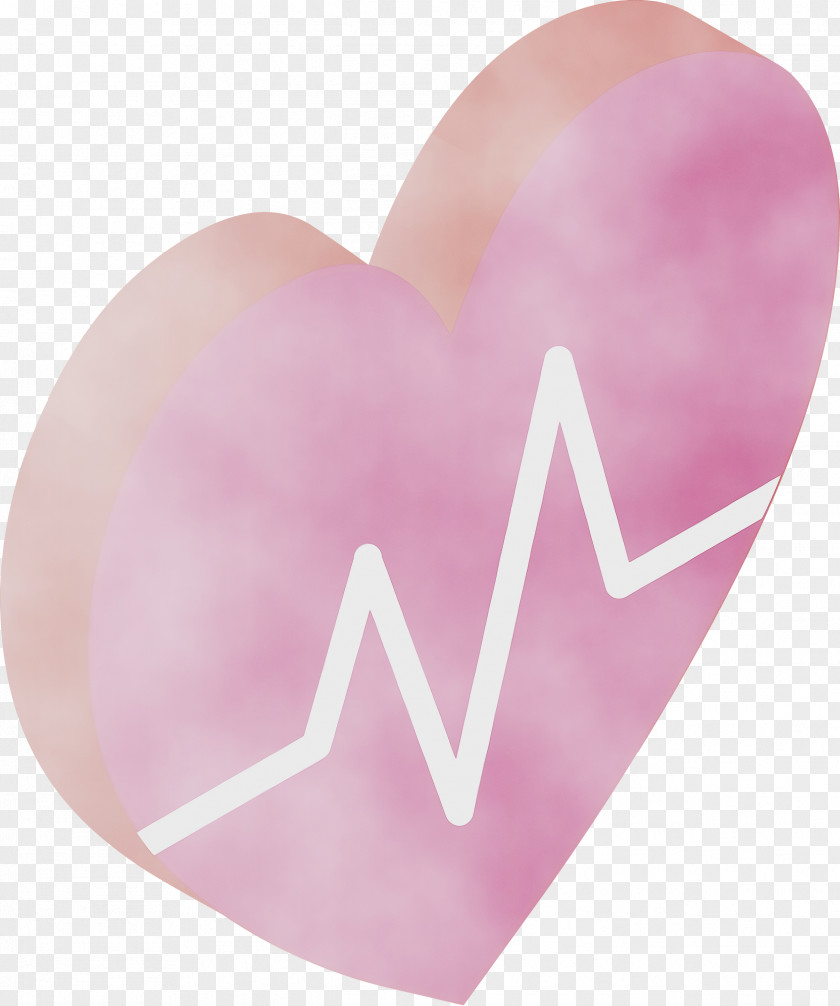 Pink M Heart M-095 PNG