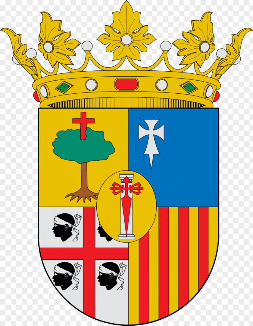 Zaragoza Coat Of Arms Aragon The Crown Spain Kingdom PNG