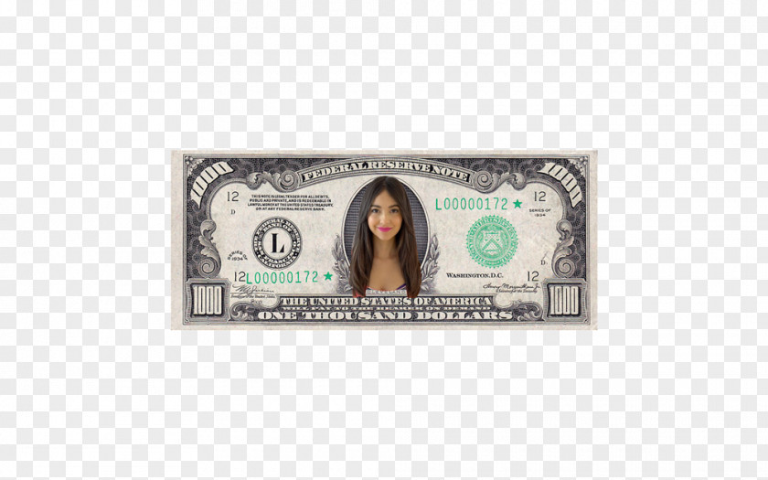 Banknote United States One-dollar Bill Dollar Large Denominations Of Currency Federal Reserve Note PNG