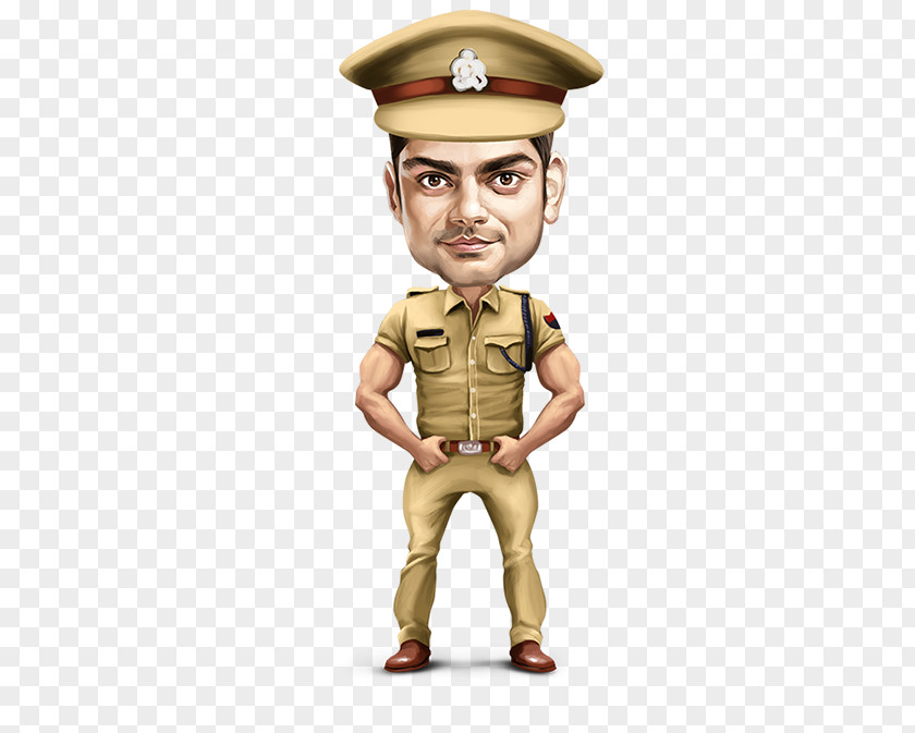 Ipl Army Officer Figurine PNG