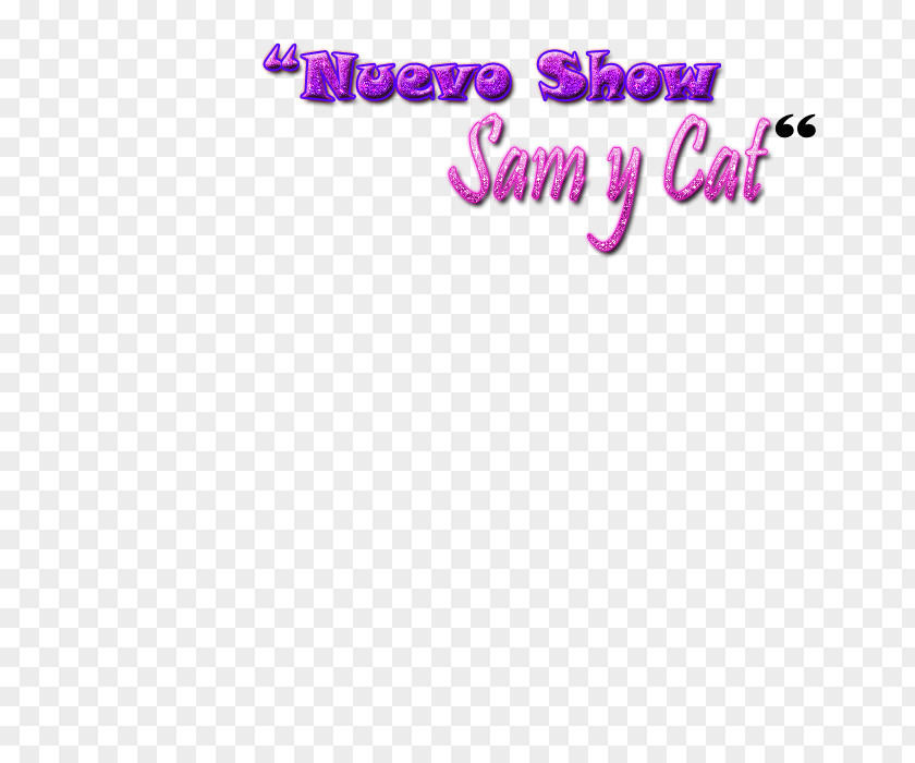 Sam And Cat Logo Brand Font Pink M Line PNG
