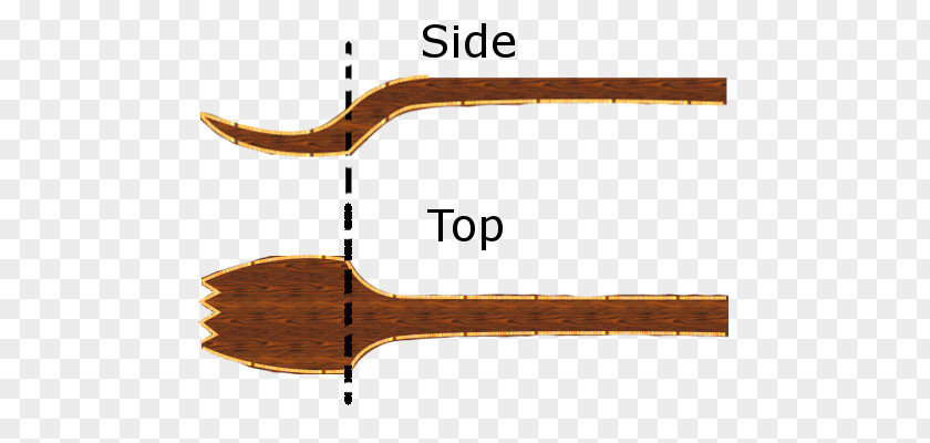 Fork And Knife Line Whittling Wood Angle PNG