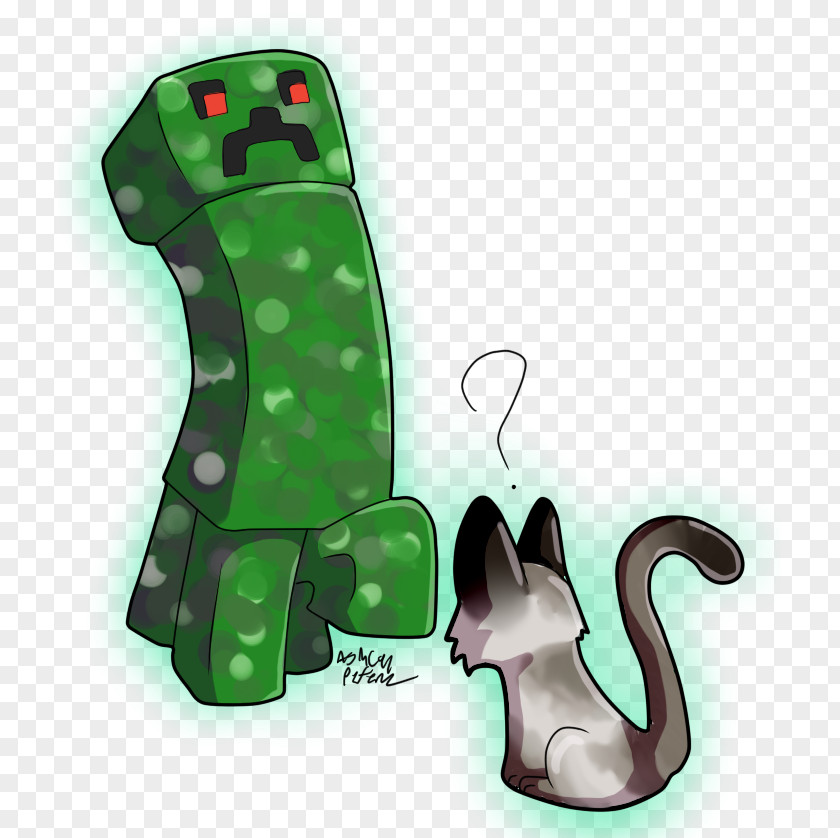 Minecraft Mods Cat Creeper Art PNG