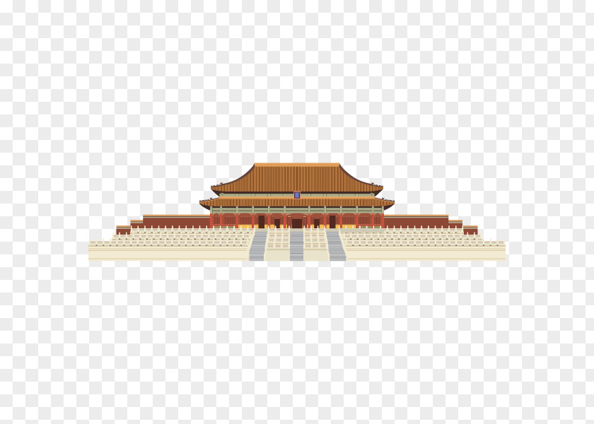 Palace Forbidden City Hall Of Supreme Harmony Building Drawing Chinese PNG