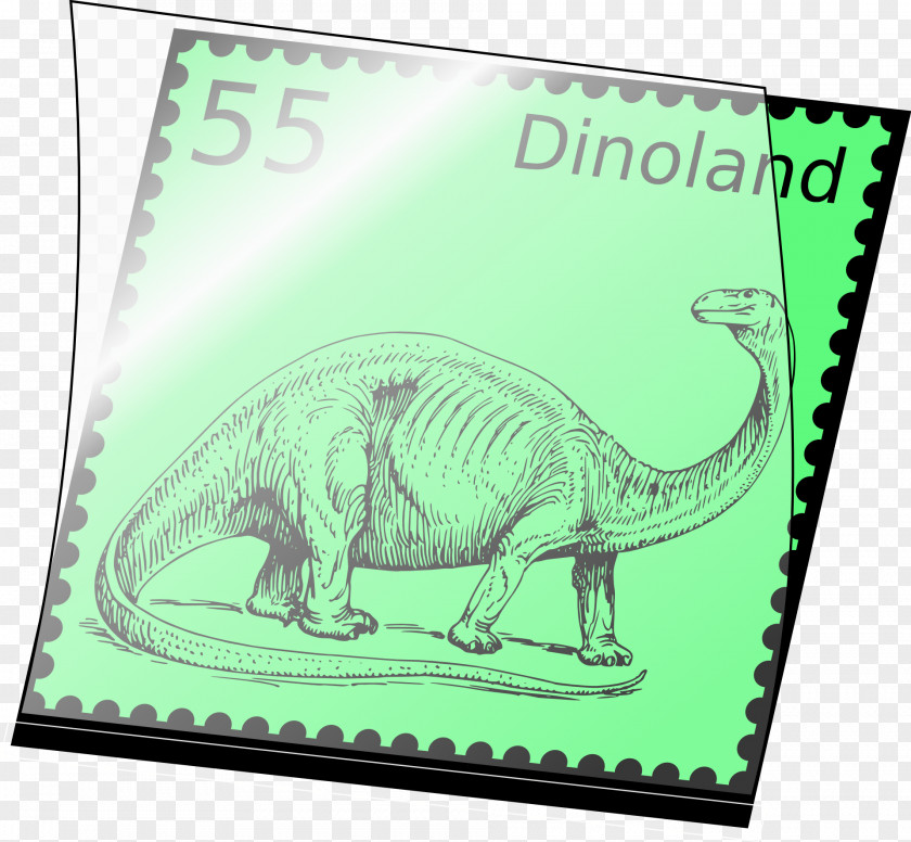Stamps Dinosaur Brontosaurus Stegosaurus Clip Art PNG