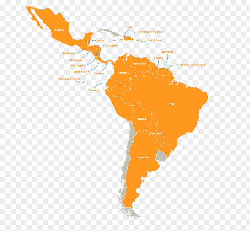 Map South America Latin Vector PNG