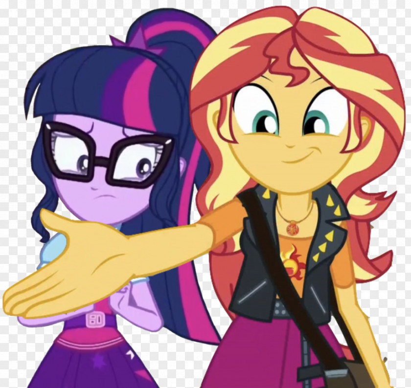 Nice To Meet You Sunset Shimmer Twilight Sparkle Rarity Pinkie Pie Applejack PNG