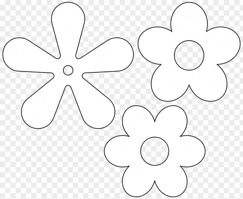Retro Flower Icon Black And White Monochrome Photography PNG