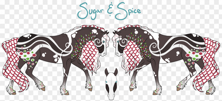 Spice Horse Mammal Art PNG