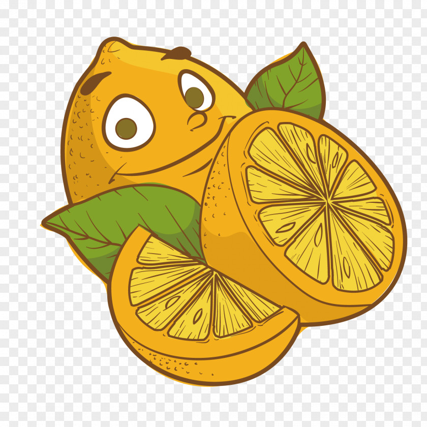 Vector Lemon Party Banana Clip Art PNG