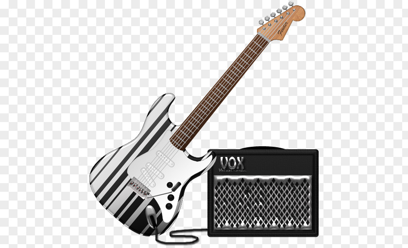 Zebra Illustration Guitar Amplifier Joker PNG