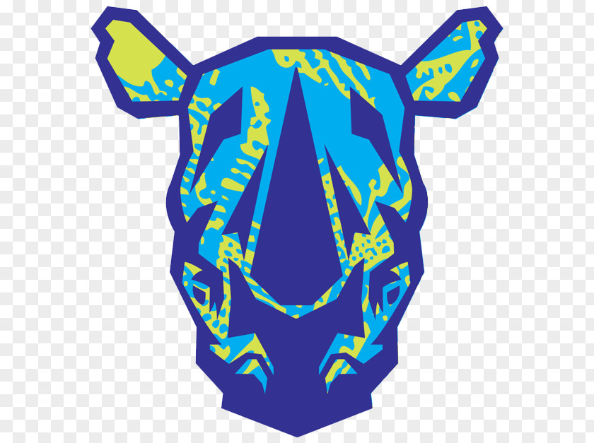 Black Rhinoceros Logo Horn PNG