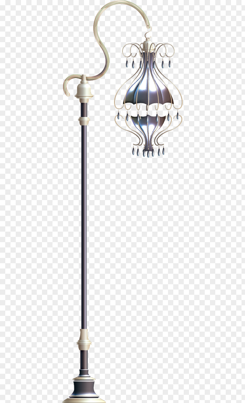 European-style Retro Lamp Light Poster PNG