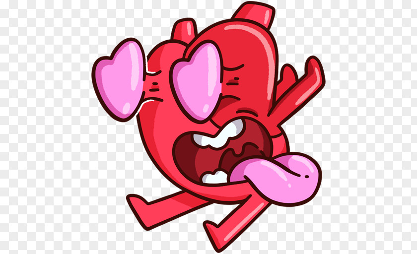 Heart VKontakte Telegram Sticker Clip Art PNG