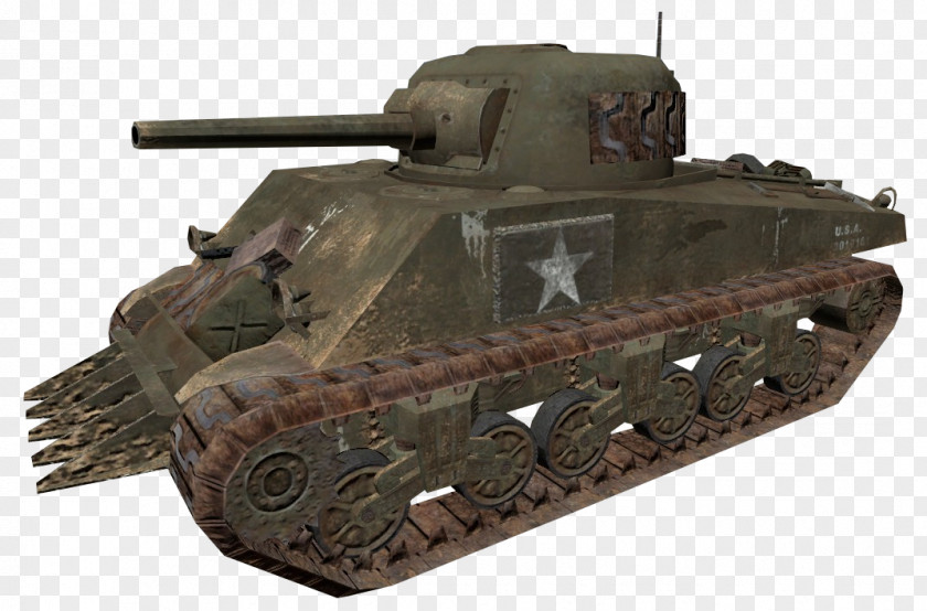 Tank Churchill M4 Sherman Medium Self-propelled Artillery PNG