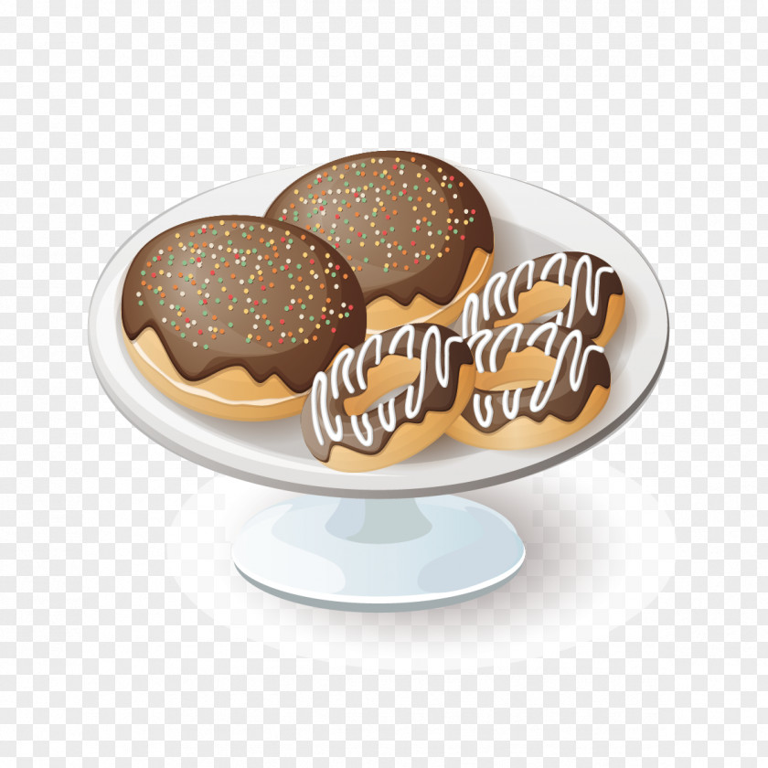 Vector Chocolate Cake Doughnut Bar Bakery Birthday PNG