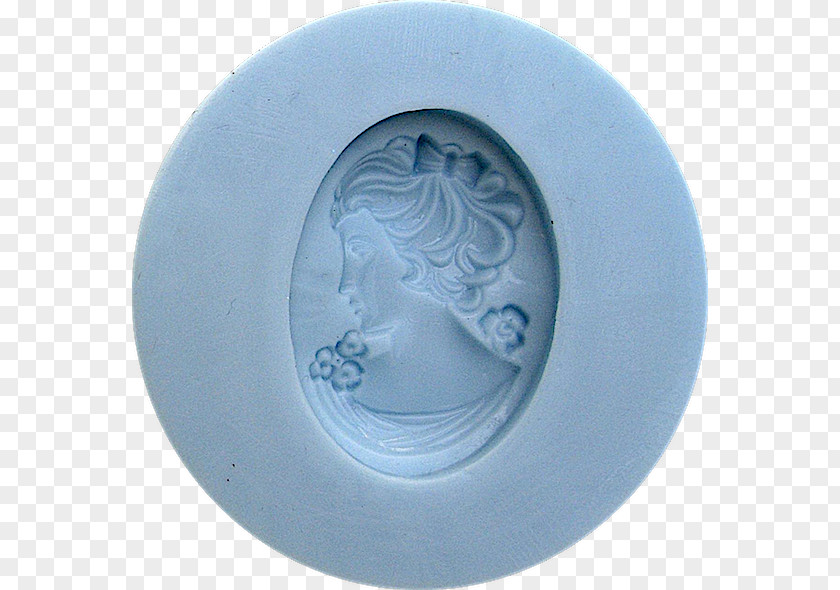 Face Mold Cobalt Blue PNG