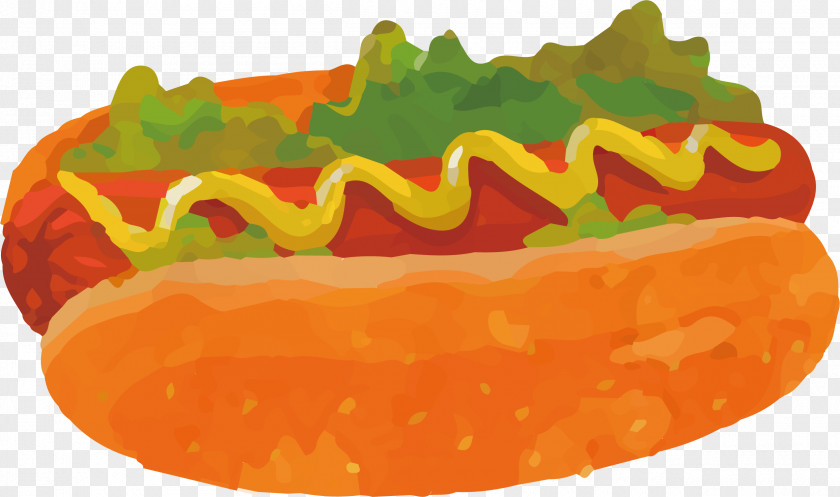 Hot Dog Bread Vector Hamburger Sausage Fast Food Junk PNG