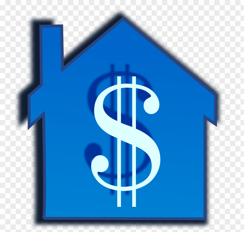 House Blue Cliparts Money Clip Art PNG