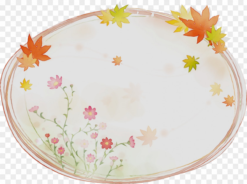 Plate Platter Porcelain Tableware Orange S.A. PNG