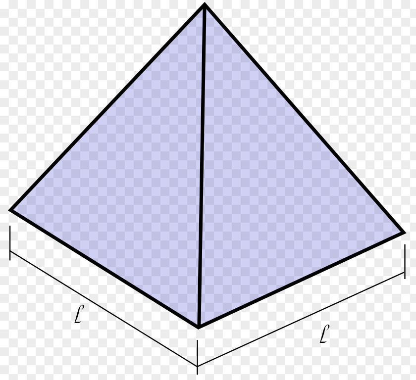 Pyramid Triangle Prism Area Geometry PNG
