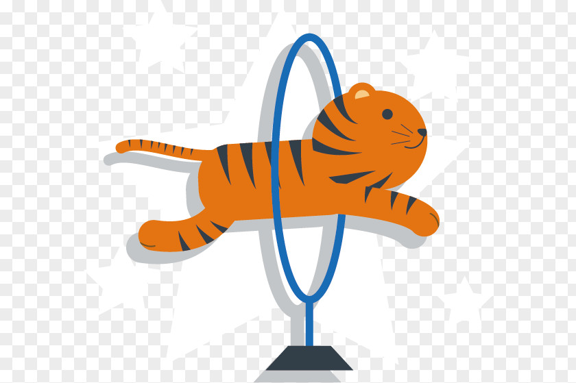 Tiger Pattern Circus Clip Art PNG