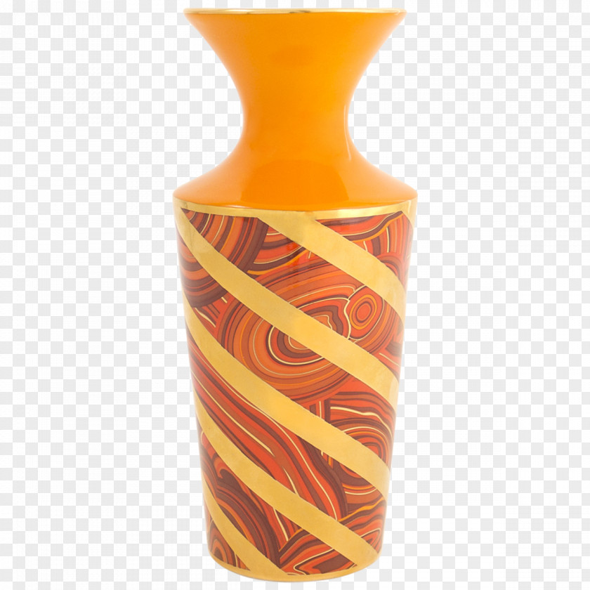 Modern Clay Vases Jonathan Adler Banana Bud Vase Malachite Twist Vase, Orange Household Goods Interior Design Services PNG