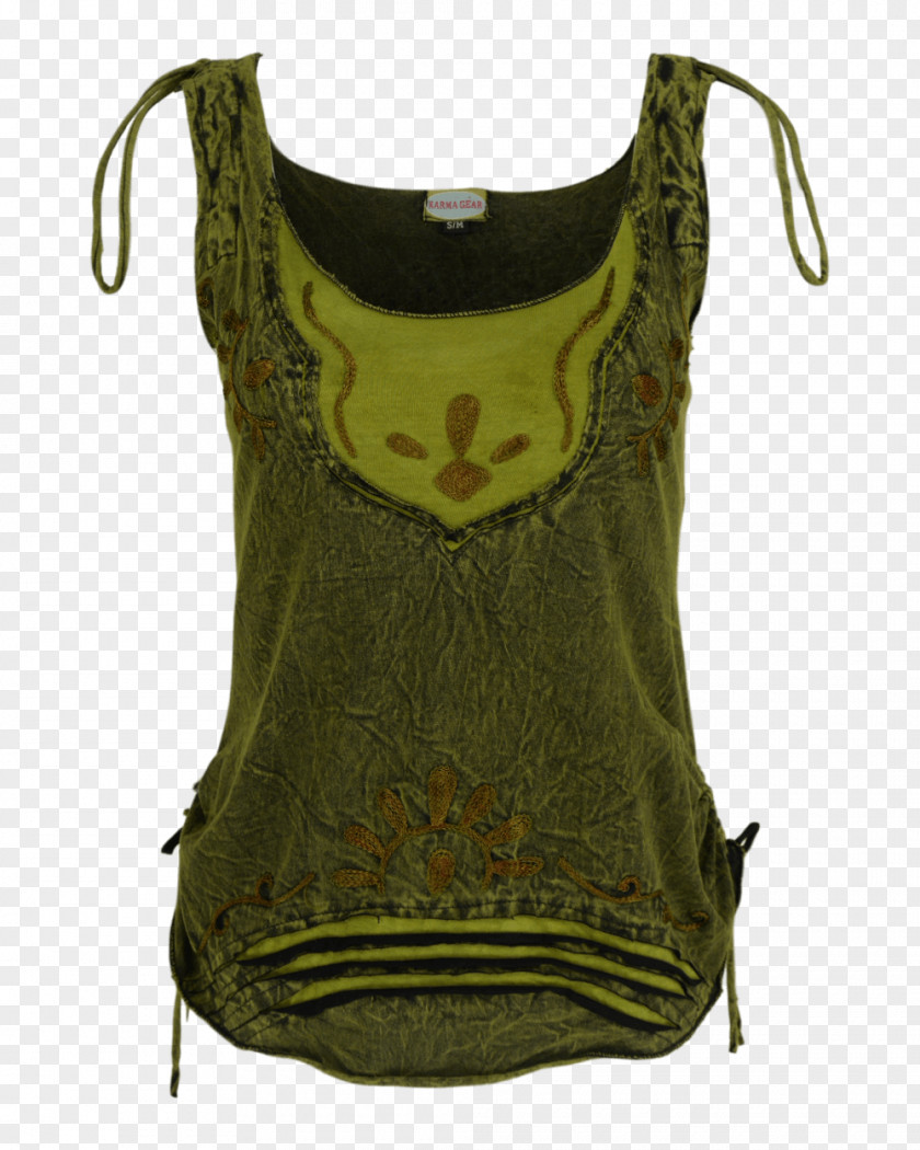 Vest Yellow Khaki Brown Gilets PNG