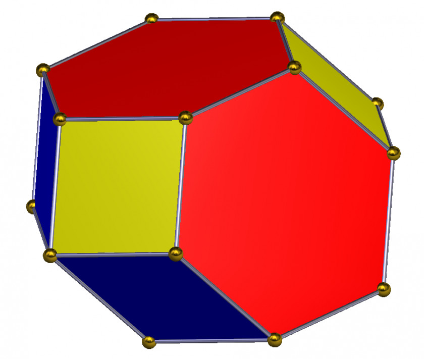 Face Elongated Dodecahedron Truncated Octahedron Square Truncation PNG