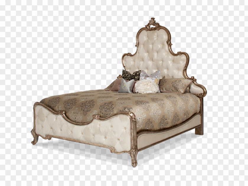 French Country Bedroom Lamps Table Amini Innovation, Corp. Michael Platine De Royale Bench Upholstered Platform Bed PNG