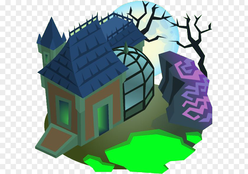 Hut Tree House Haunted Cartoon PNG