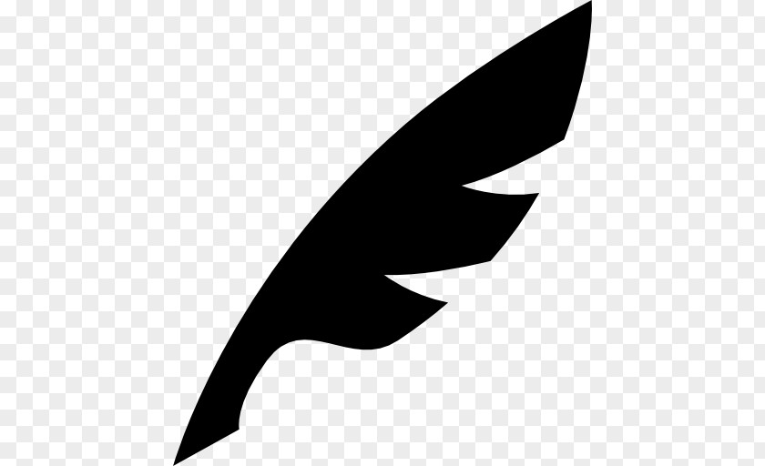 Streamer Feather Silhouette PNG